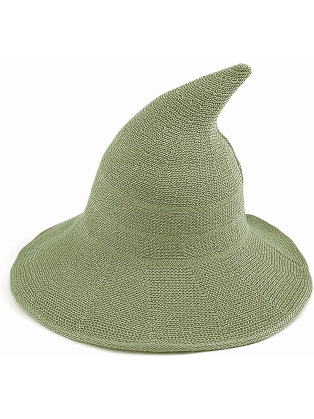 🎃Women's Green Knitted Cap Halloween Masquerade Cosplay Costume Witch Hat
